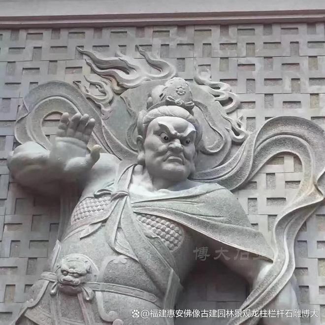 风水布局中的作用石雕哼哈二将在(图3)